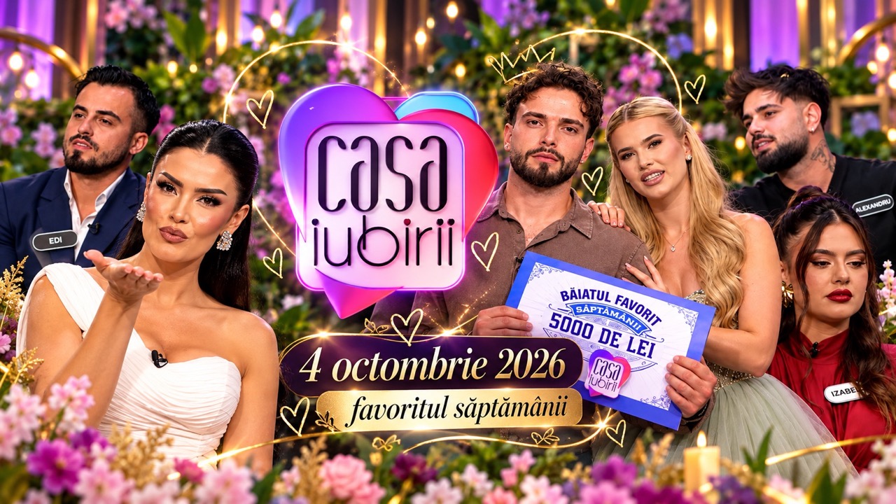 Casa Iubirii 4 октября 2026: Valentin стал фаворитом недели, кто выбыл, кто остался, что произошло в гала и где смотреть новый выпуск онлайн.