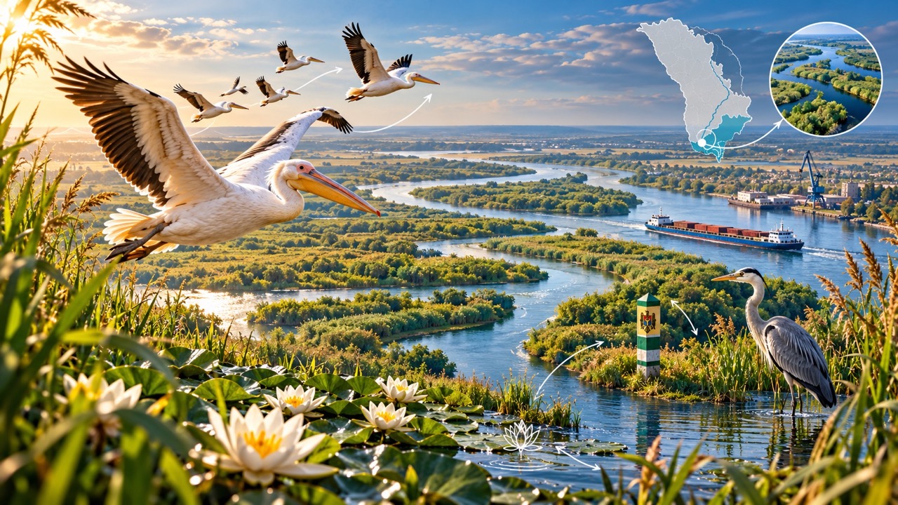 Молдавская часть Дунайской дельты: 10 фактов о Джурджулешть, географии, истории, природе и порте. Узнайте, чем Дунай важен для юга Молдовы.