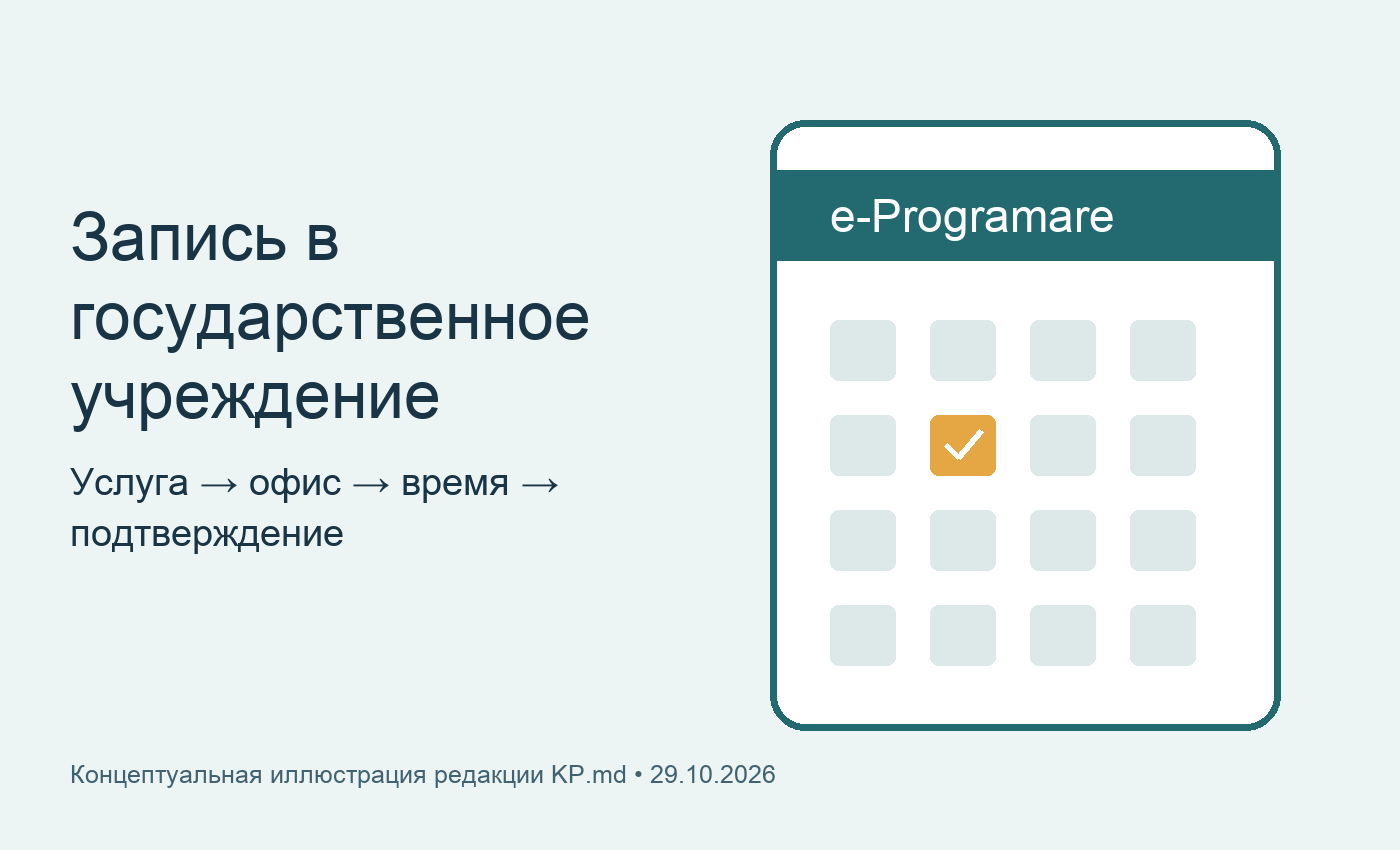 Схематический календарь онлайн-записи в государственное учреждение