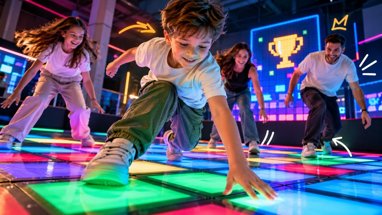Hai Pixel в Кишинёве: цены на интерактивный LED-пол, правила игры, стоимость дня рождения, адрес, график работы и бронирование.