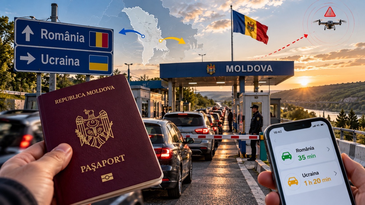Очереди на границе Молдовы 18 октября 2026: Скулены, Леушены, Паланка. Какие КПП открыты, время ожидания, пробки и открыты ли границы.