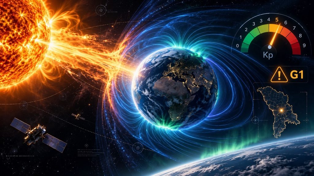 Магнитные бури 19–21 октября 2026 года: когда ожидается G1 и каким будет индекс Kp в Молдове