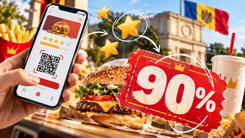 Как получить скидку до 90% в McDonald’s Молдова через приложение MyMcDonald’s