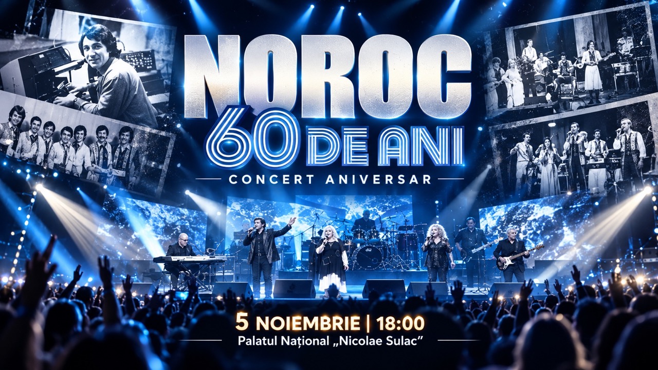 Noroc — 60 лет: концерт 5 ноября 2026 в Кишинёве. Время и адрес, цены на билеты 250–650 леев, программа и где купить билеты онлайн в Молдове.
