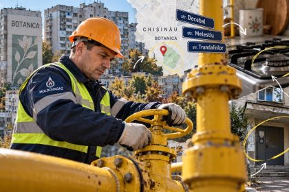 Отключение газа на Ботанике 20–23 октября 2026: список адресов на Дечебале, Мелестиу и Трандафирилор, время начала и окончания работ.