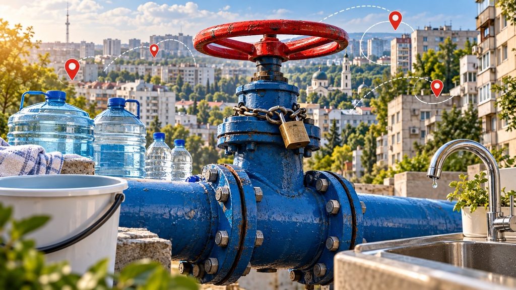 Где не будет воды в Кишиневе 13 октября 2026 года: адреса и время отключений
