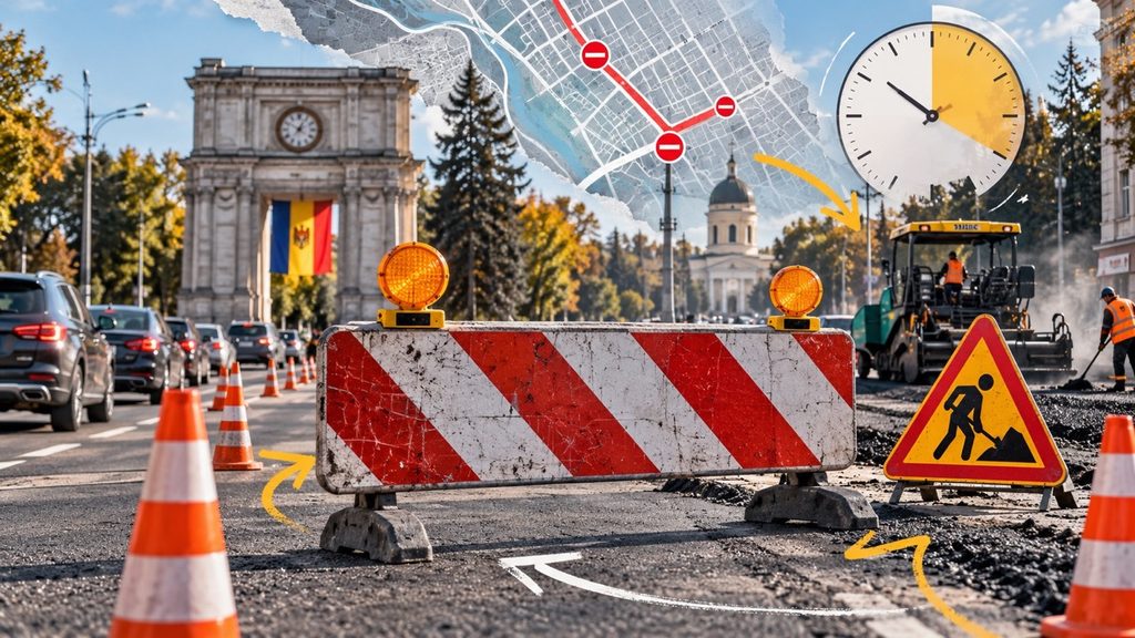 Перекрытие улицы Мештерул Маноле в Кишиневе 10 октября 2026: где и до скольки закрыто движение