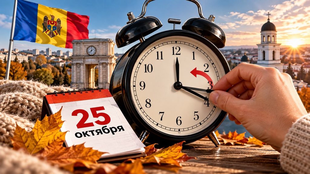Переводят ли часы в Молдове 25 октября 2026 и в какую сторону двигать стрелки