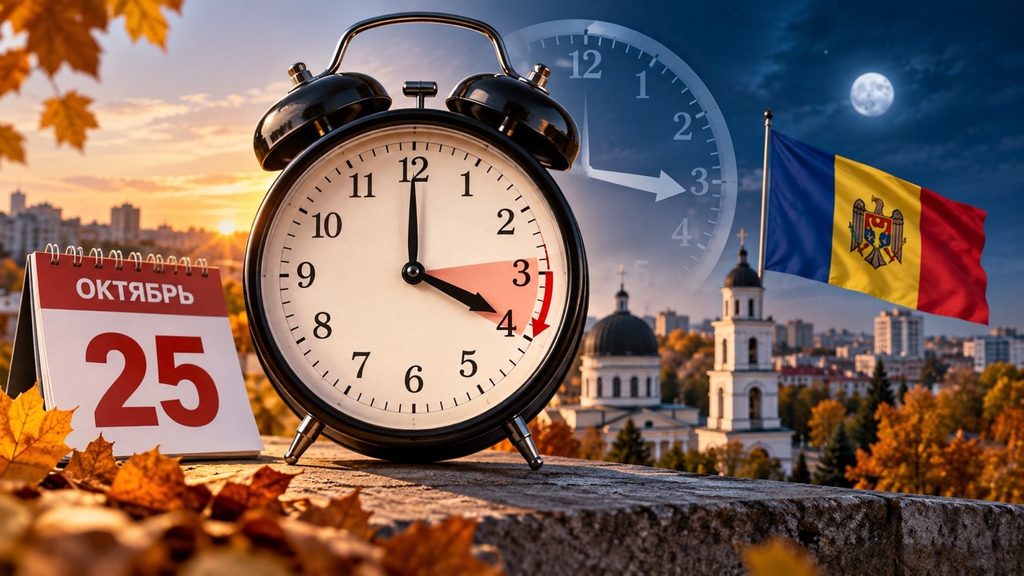 Переводят ли часы в Молдове 25 октября 2026 и в какую сторону двигать стрелки