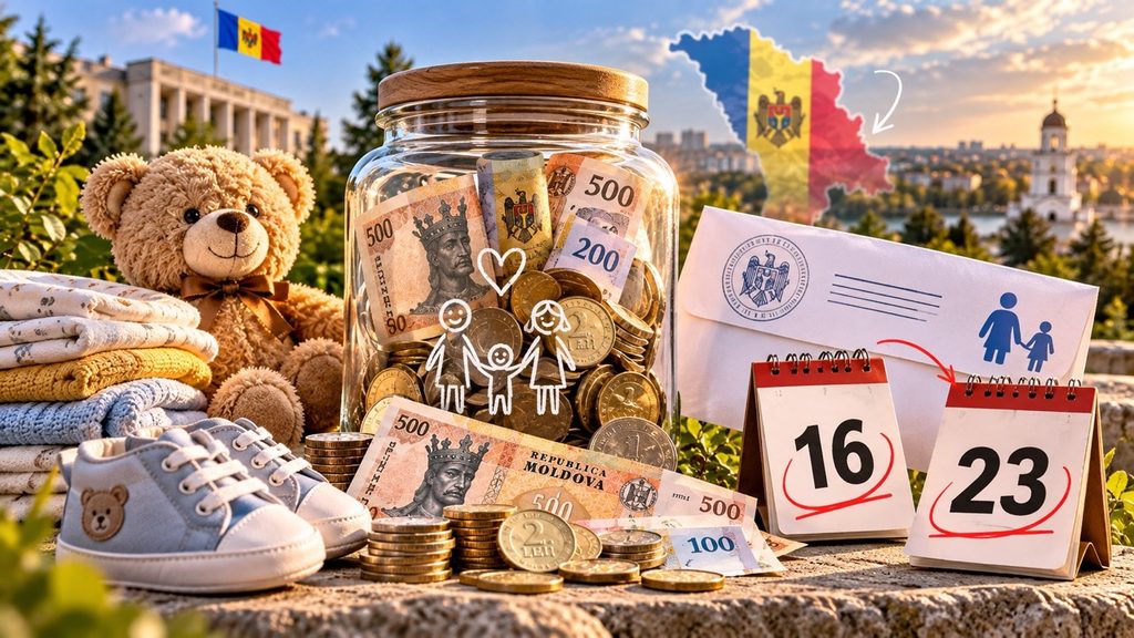 Пособия на детей в Молдове 16 и 23 октября 2026 года: какие выплаты перечислит CNAS и когда придут деньги