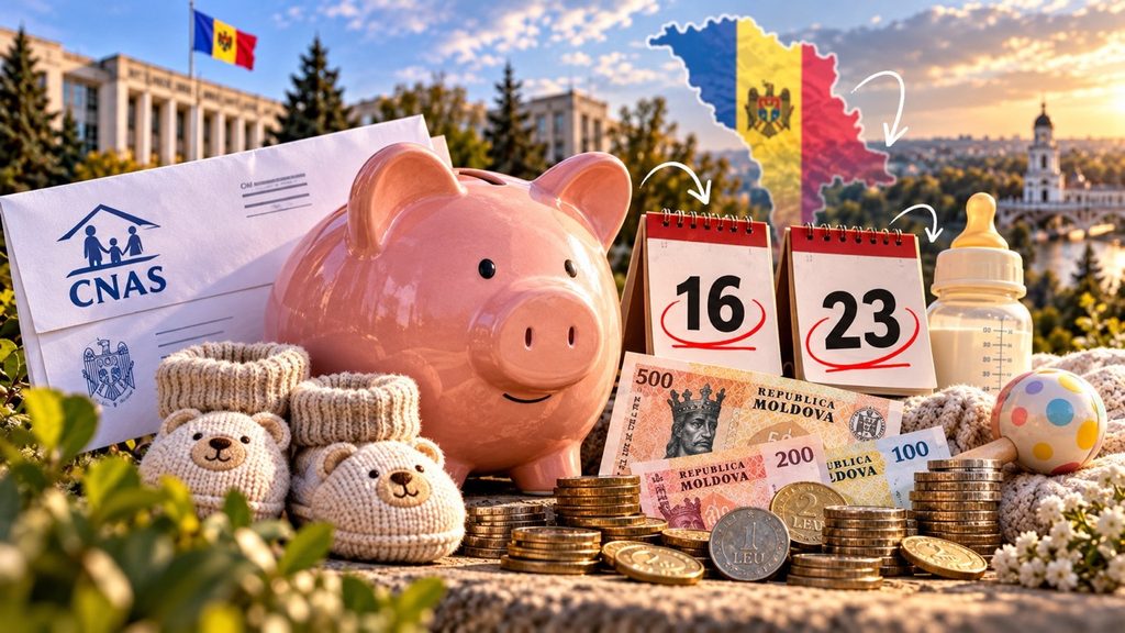 Пособия на детей в Молдове 16 и 23 октября 2026 года: какие выплаты перечислит CNAS и когда придут деньги