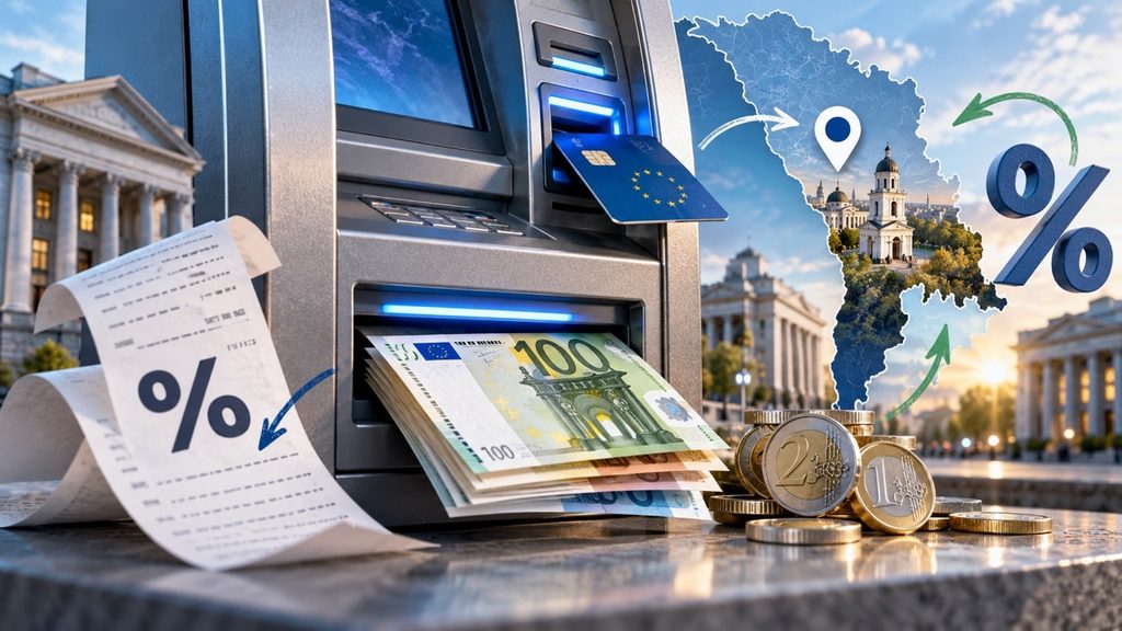 Как снять евро с валютной карты в Молдове в 2026 без комиссии: карта банкоматов в Кишиневе
