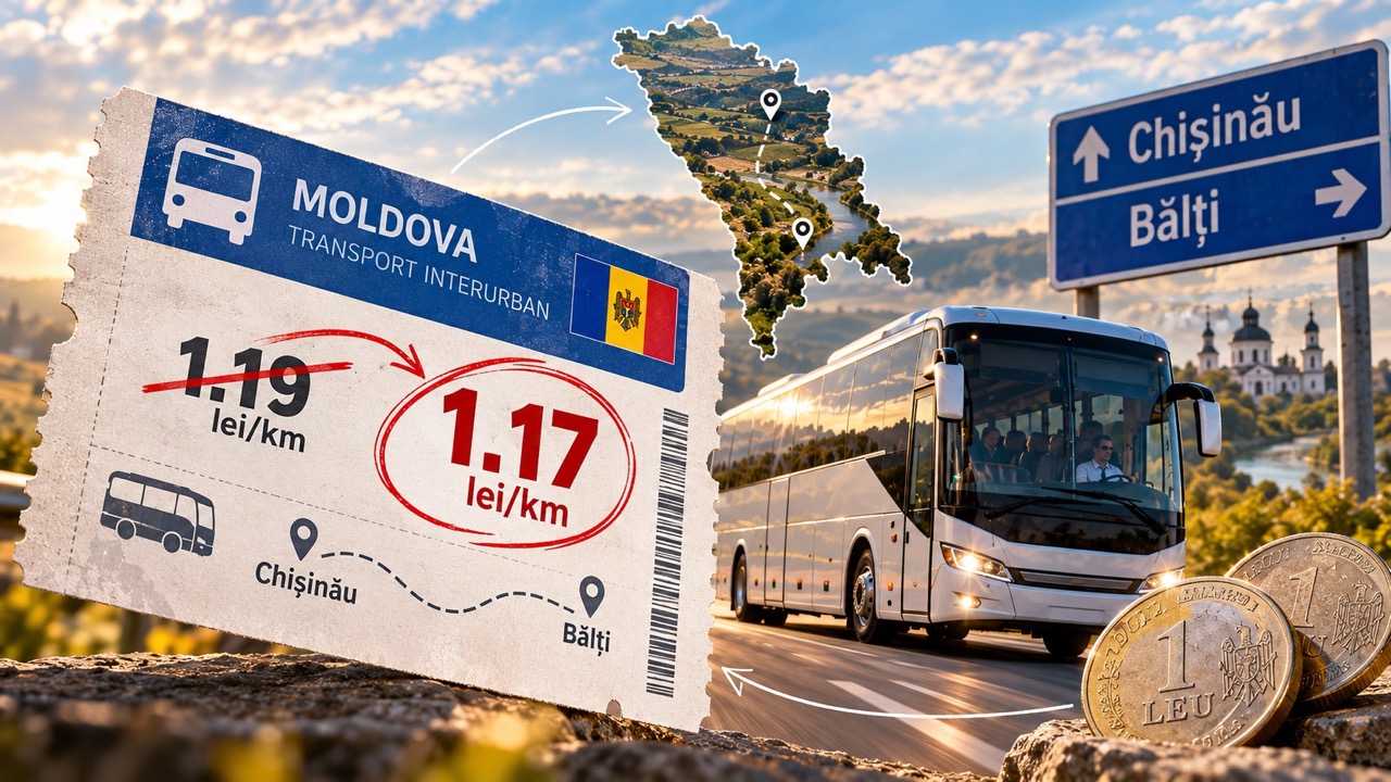 С 9 октября 2026 в Молдове снизились тарифы на междугородние автобусы до 1,17 лея за км. Новые цены билетов и стоимость поездок из Кишинева.