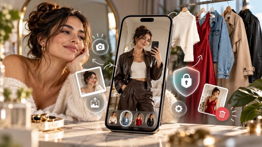 Виртуальная примерка одежды в ChatGPT: как использовать Try on, загрузить селфи, примерить вещь по фото и удалить сохраненное Reference Photo.