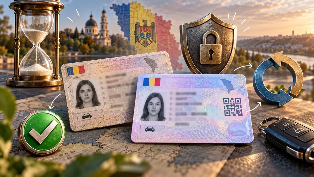 Новые водительские права Молдовы с QR-кодом: нужно ли менять старые документы