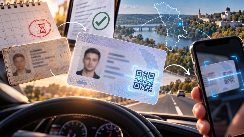 Новые водительские права Молдовы с QR-кодом: нужно ли менять старые документы