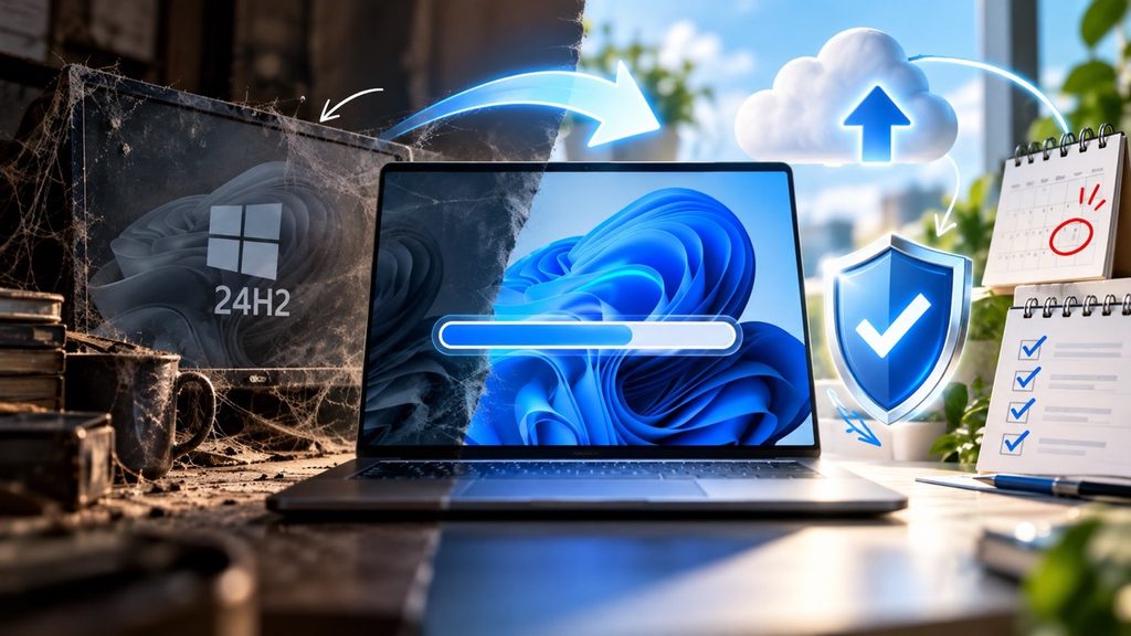 Windows 11 24H2 перестанет получать обновления 13 октября 2026: как проверить версию и перейти на новую