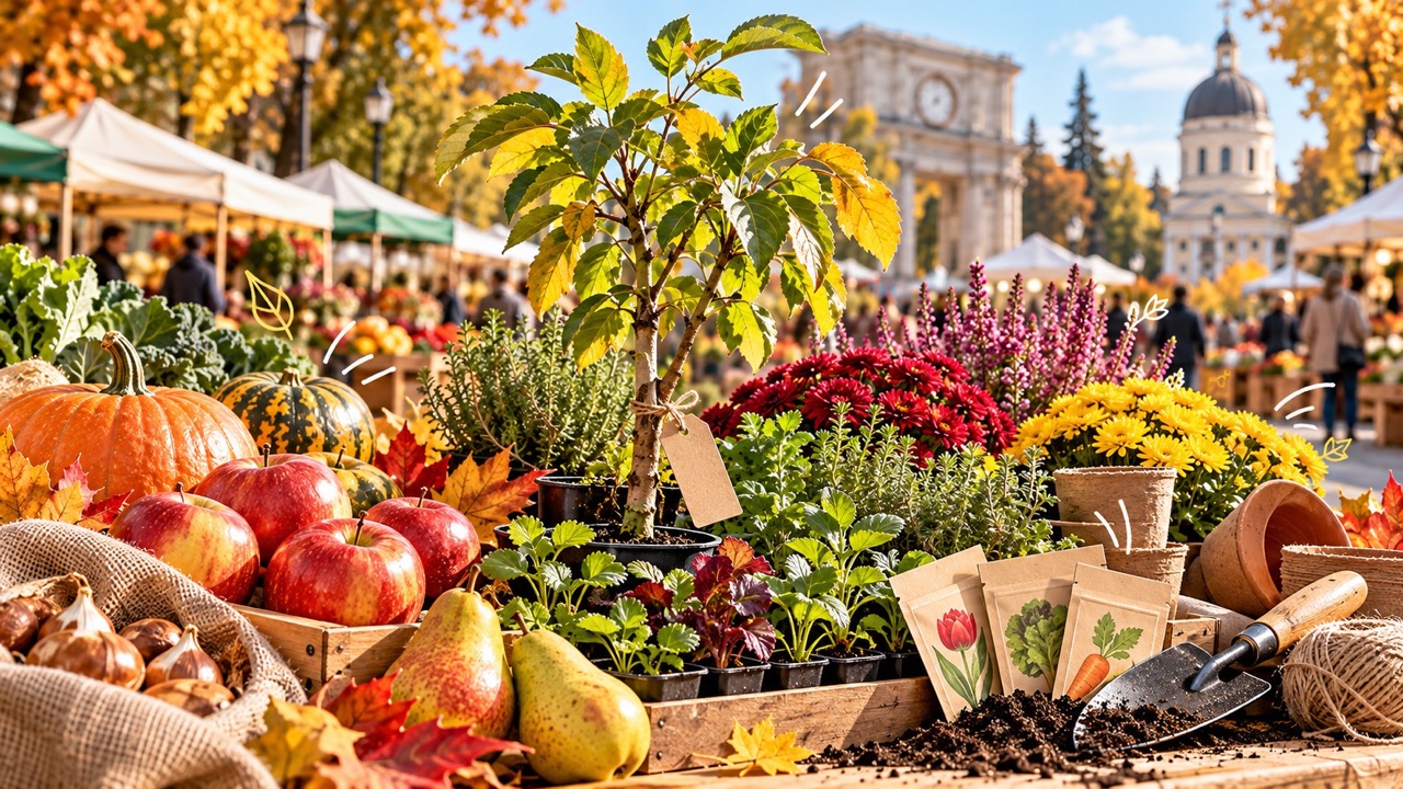 Ярмарки Кишинёва 10–11 октября 2026: адреса EcoLocal, Cămara Fest, Toamna Fermierului и др. Где купить фермерские продукты и саженцы.